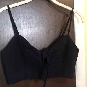 Urban Outfitters Crop Tank navy blue